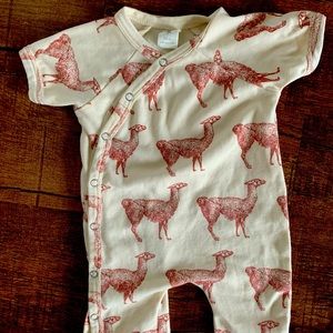 Kate Quinn red llama kimono bodysuit